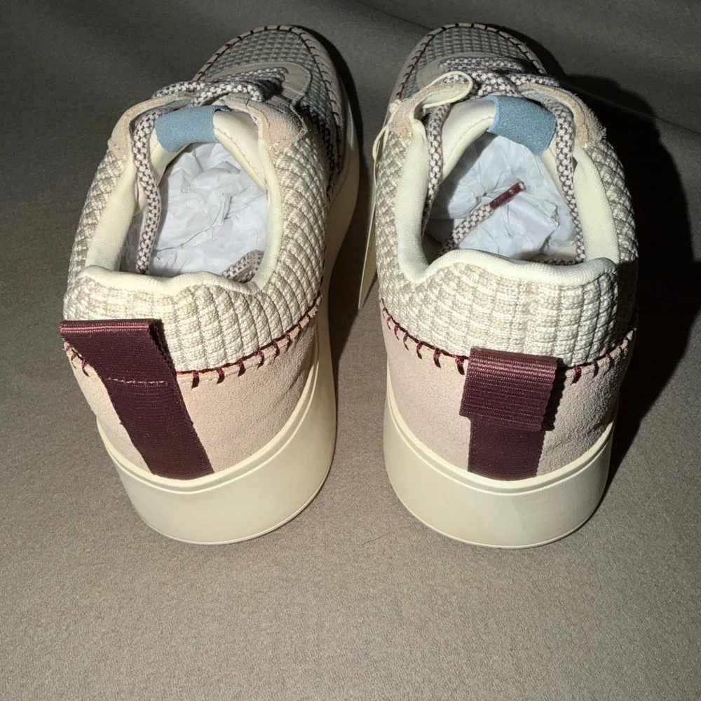 Sanctuary Peace Womens‎ Patchwork Platform Sneakers Cream Mushroom SA-PEACE 9M